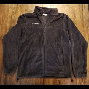 EUC Columbia classic black Full-Zip Fleece Jacket size medium